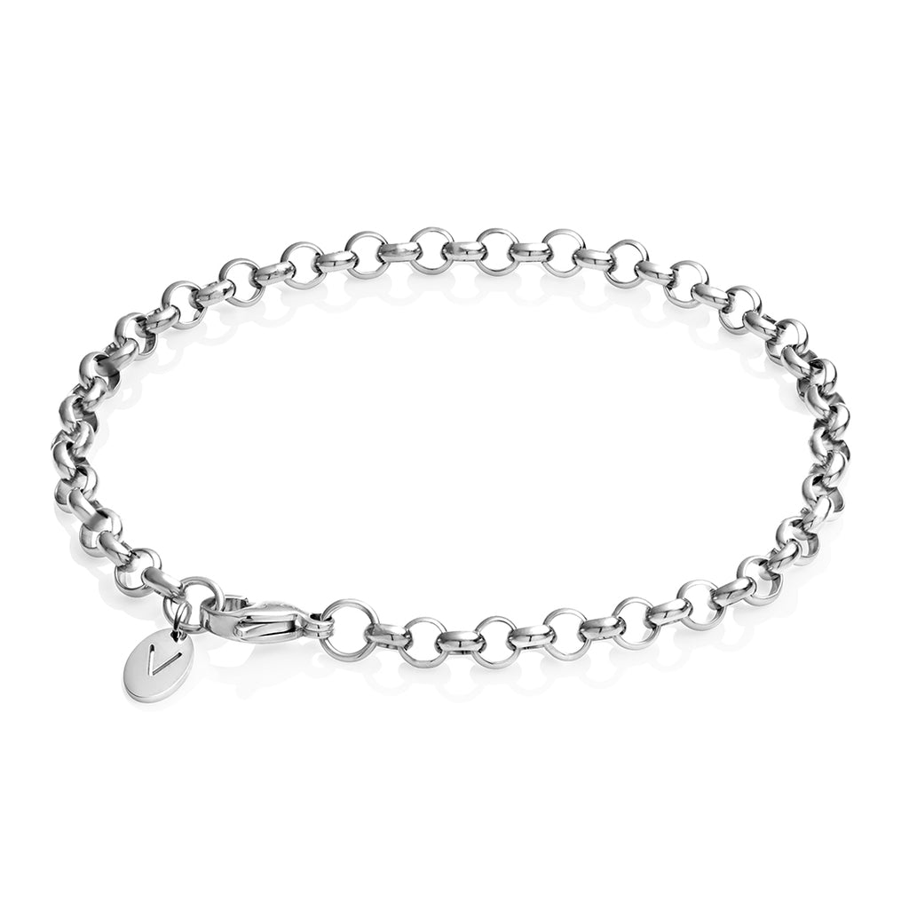 Mens belcher store bracelet silver