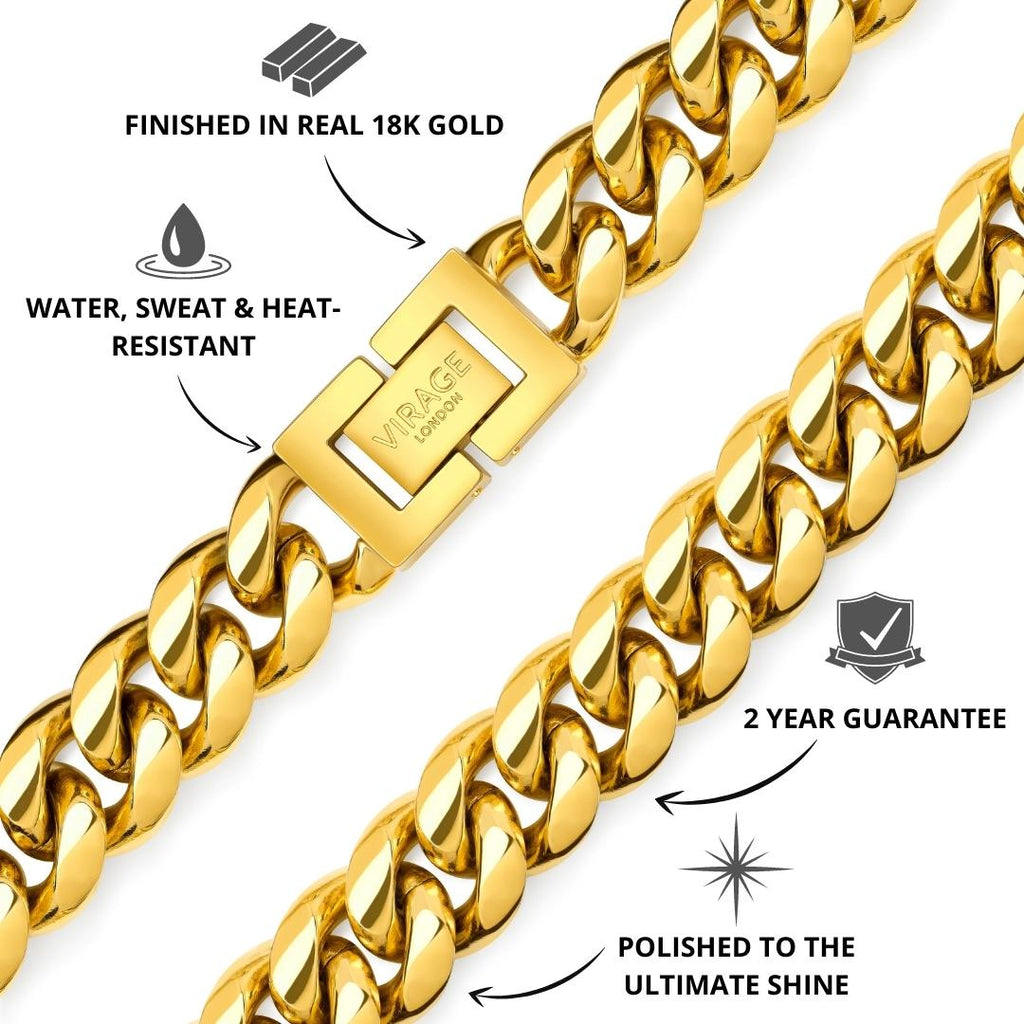 Cuban Link Chain for Men (12mm) - Gifts for Him