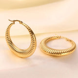 Croissant Hoop Earrings Gold - VIRAGE London