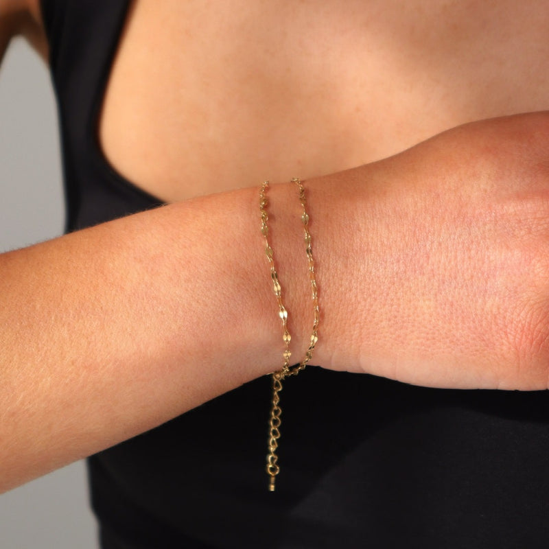 Double Dainty Bracelet Gold - VIRAGE London