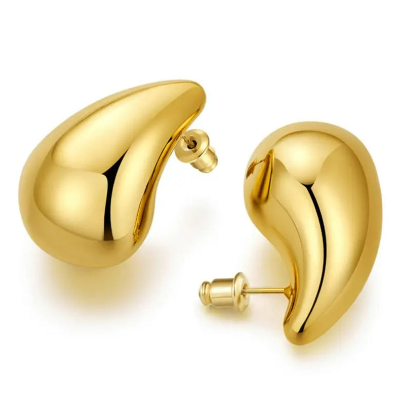 Droplet Earrings Gold - VIRAGE London