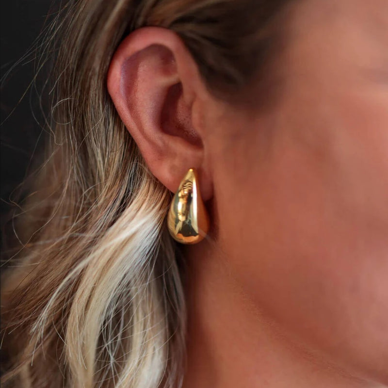 Droplet Earrings Gold - VIRAGE London