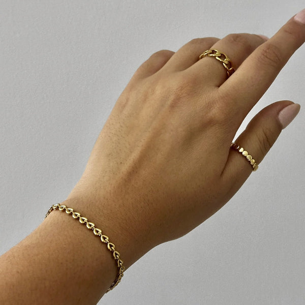 Heart Bracelet Gold - VIRAGE London