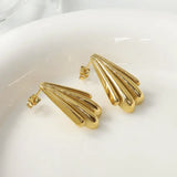 Shell Earrings Gold - VIRAGE London