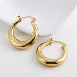 Vintage Hoop Earrings Gold - VIRAGE London